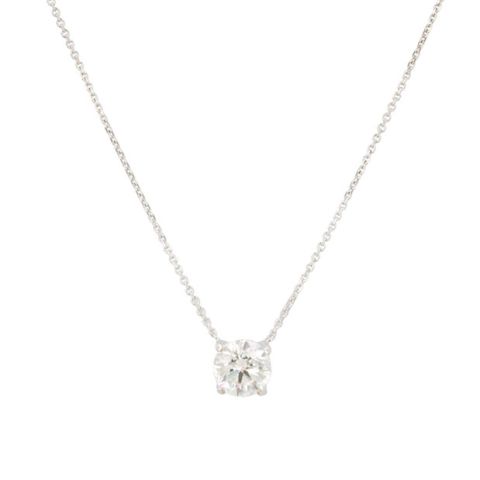 Lux | Necklace Solitaire White Gold | Diamond 1,00ct