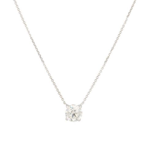 Lux | Necklace Solitaire White Gold | Diamond 1,00ct