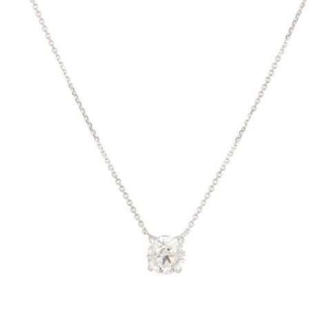 Lux | Necklace Solitaire White Gold | Diamond 1,00ct