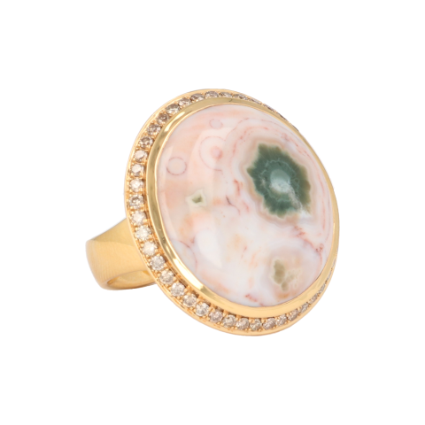 Sundrops | Ring Pink Gold | Ocean Jaspis