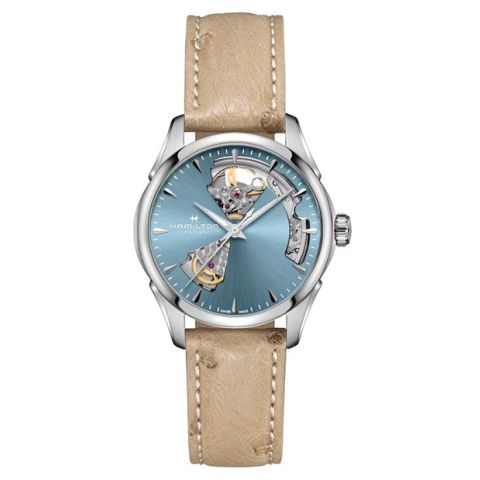 Hamilton Jazzmaster Open Heart Lady Blue Automatic Leather | 36mm