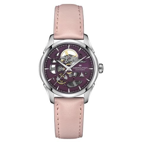 Hamilton Jazzmaster Skeleton lady Purple | 36mm H32265801