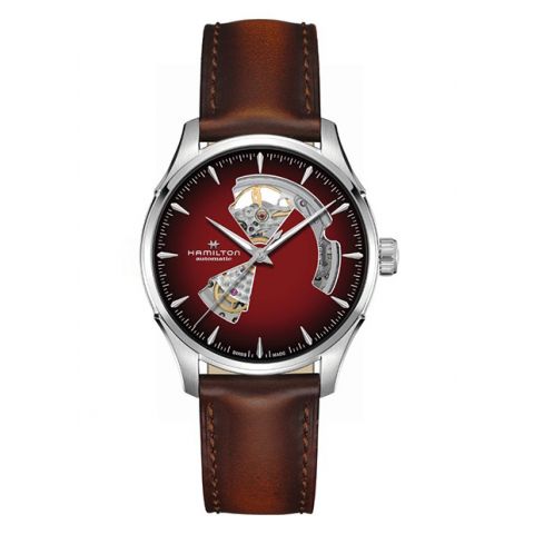 Hamilton Jazzmaster Open Heart Bordeaux/Leather | 40mm
H32675570