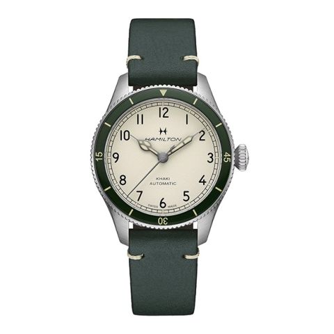 Hamilton khaki Aviation Pilot Pioneer Green | 38mm H76255810