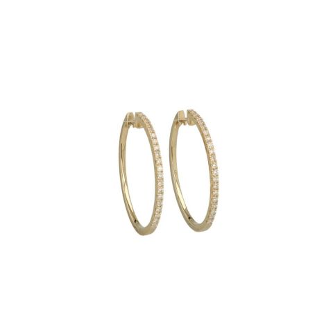 Lux | Hoops Yellow Gold | Diamond 0.50ct