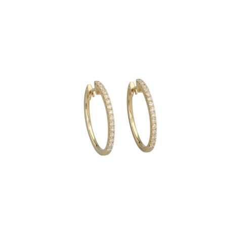 Lux | Hoops Yellow Gold | Diamond 0.34ct