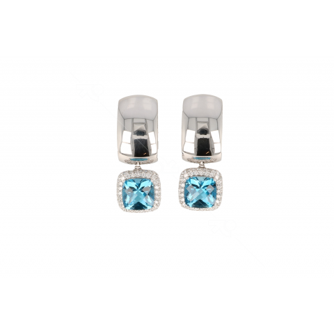 Varivello | White Gold | London Blue Topaz - Diamonds
