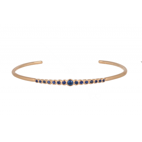 Yeva | 18carat Pinkgold Bracelet | Blue Sapphire