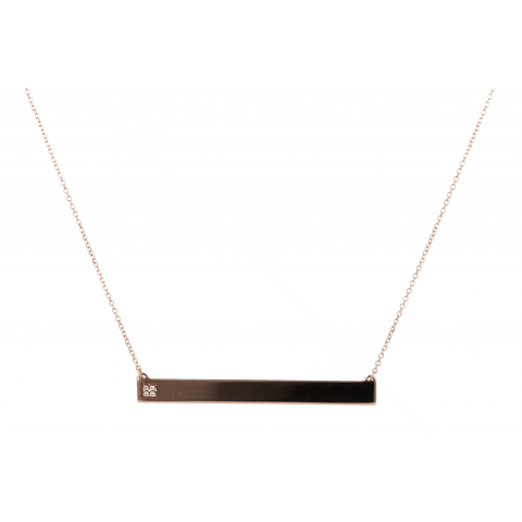 Yeva | Necklace Pink Gold | Diamonds