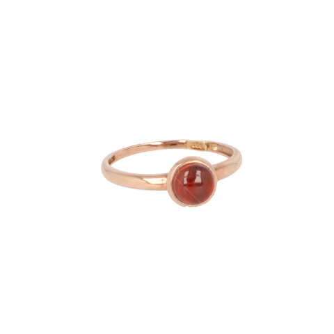 Gioia | 14carat Pink Gold Ring | Hessonite