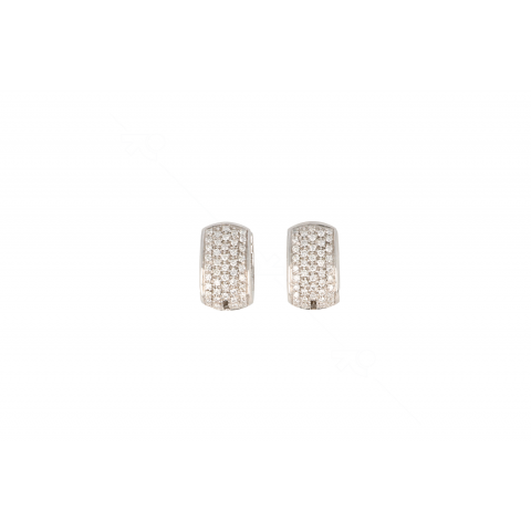 Varivello Earrings White Gold Bold Medium | Diamonds 0.72ct 
