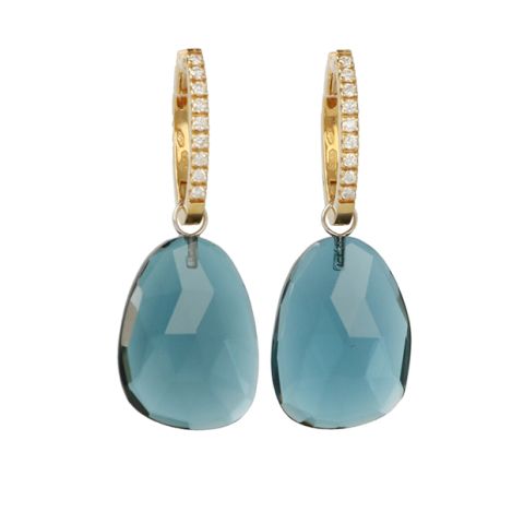Varivello Set | Yellow Gold | Diamonds - London Blue Topaz