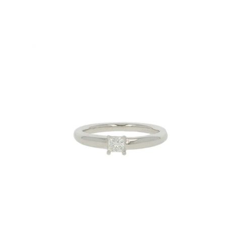 Lux | Ring 14 Carat White Gold | Princess Cut 