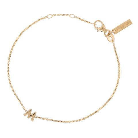 ONE INITIAL CHAIN BRACELET | 18CT GOLD