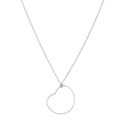 Dot | White Gold Necklace | Heart 40cm MM107