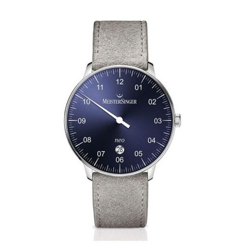 Meistersinger Neo Plus Blue NE408 Suede | 40MM