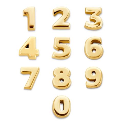 Minitials Signature Numbers | 18ct Gold