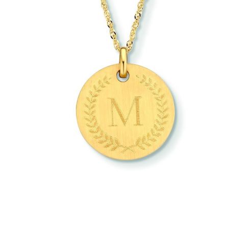 Minitials Olive Branch Large Charm | 18ct Gold