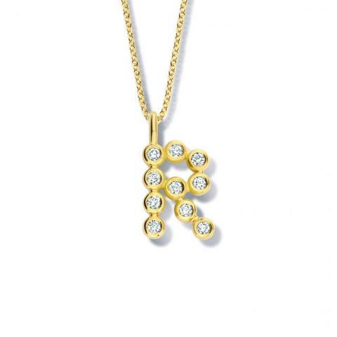 Minitials Connecting Dots Necklace | 18ct Gold