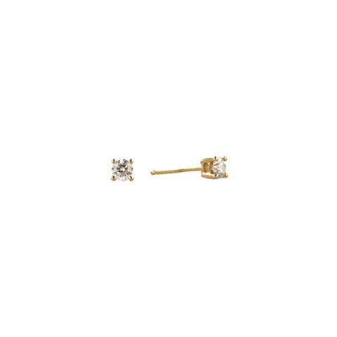W | Diamond Ear studs Yellow Gold | 0.30ct