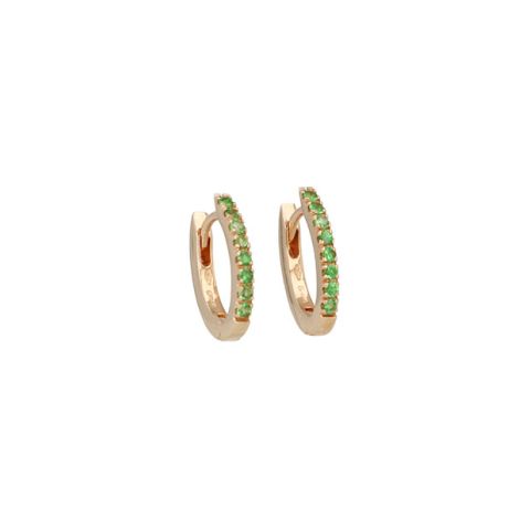 Varivello Earrings |Tzavorite| Pinkgold