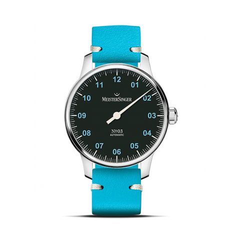 MeisterSinger Special №03 Black/Blue | 38mm S-BM9902B
