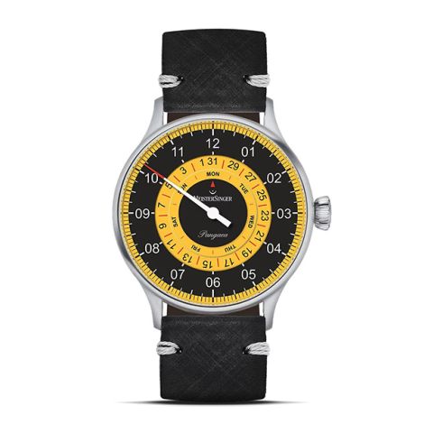 MeisterSinger Pangaea Day-Date Black/Yellow PDD9Z25