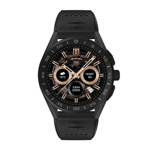 TAG Heuer Connected Black Titanium Rubber | 45mm