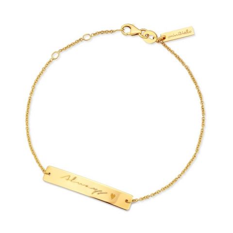 Minitials Sparkle Snake Bracelet | 18ct Gold