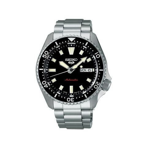 Seiko 5 Sports Automatic Black Day-Date SRPL85