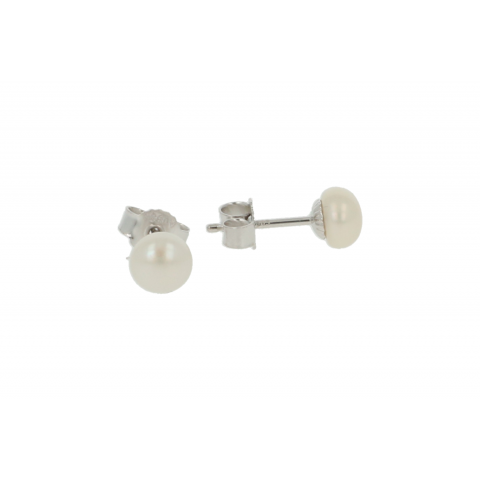 Sundrops Pearls | Ear Studs White Gold | Pearl 6.5mm