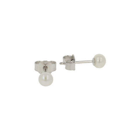 Sundrops Pearls | Ear Studs White Gold | Pearl