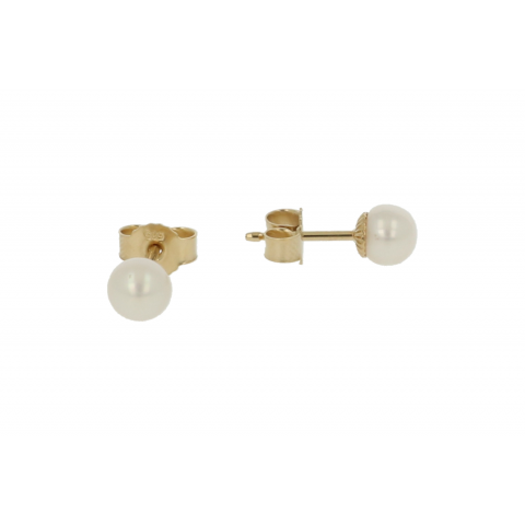 Sundrops Pearls | Ear Studs Yellow Gold | Pearl 5- 5.5mm