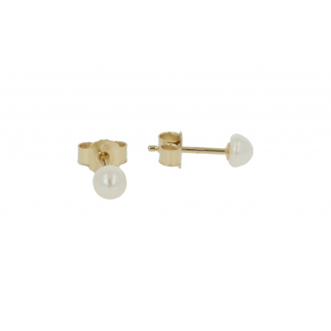 Sundrops Pearls | Ear Studs Yellow Gold | Pearl