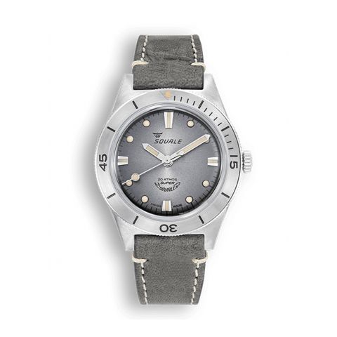 Squale Super-Squale | Sunray Grey Leather | 38mm SUPERSSG.PG