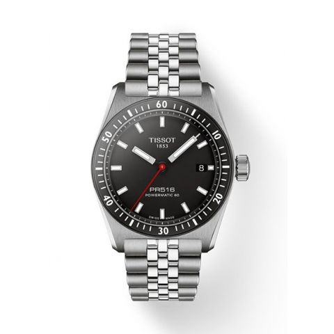Tissot PR516 Powermatic 80 Black/Steel | 38mm T149.407.11.051.00