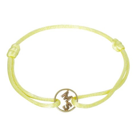 TWO INITIAL SATIN BRACELET | 18CT GOLD