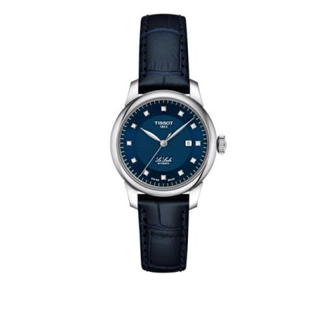 Le Locle Automatic Blue/Diamonds/Blue Leather 29mm