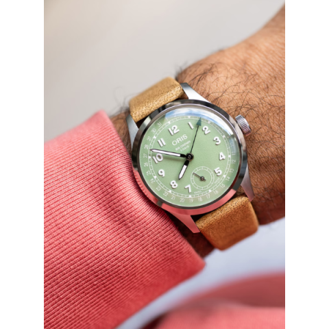 Oris Big Crown Green Leather