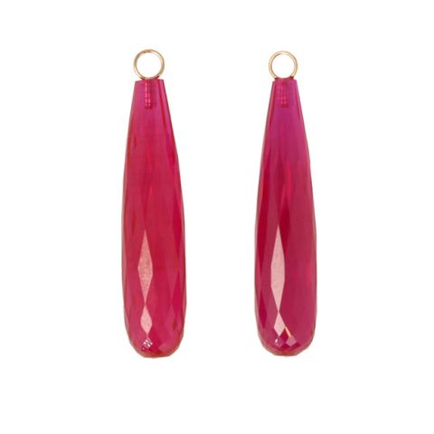 Varivello Pendants | Synthetic Ruby | 35 x 8 mm