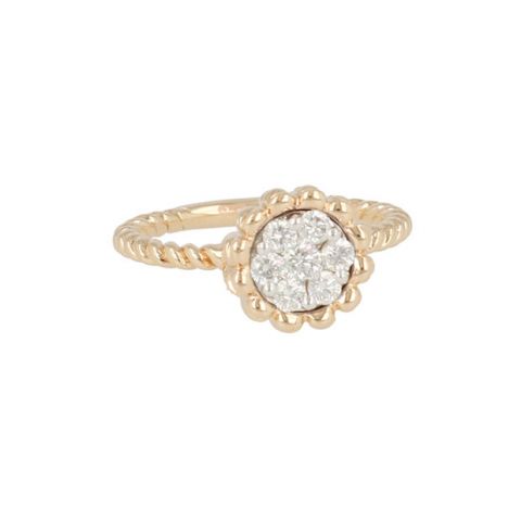 Yeva | Ring Pink Gold | Twist Diamonds