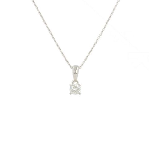 W | Diamond Pendant White Gold | 0.30ct