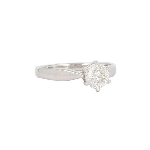 W | Diamond Solitaire Ring White Gold | 1.00ct