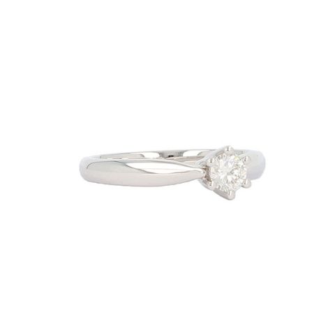 W | Diamond Solitaire Ring White Gold | 0.30ct