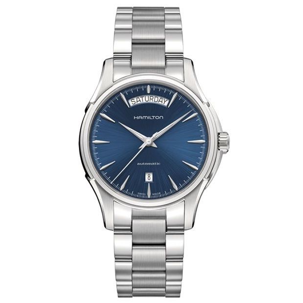Hamilton jazzmaster day date blue hotsell
