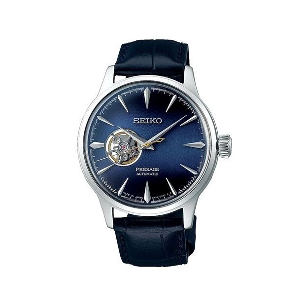 Seiko presage open heart blue deals