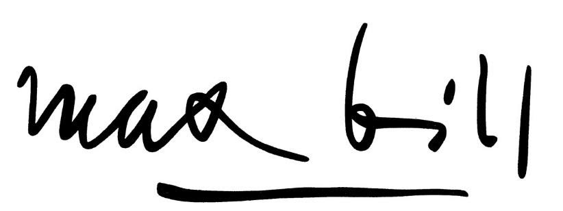 Firma de Max Bill - BMIAA